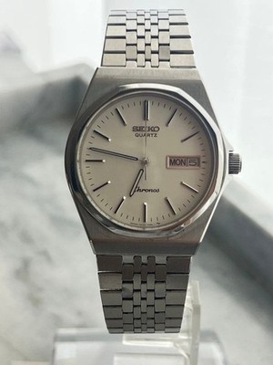 SEIKO Chronos 7433-7040 Vintage Day-Date Octagon Quartz Men's