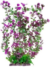 Hamiledyi Aquarium Plastic Plants Decor Artificial Fish Tank B