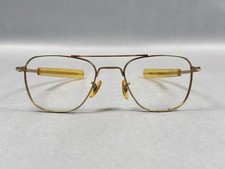 VINTAGE AMERICAN OPTICAL AO 12K GF 5 1/2 GOLD AVIATOR SUNGLASSES FRAMES ONLY