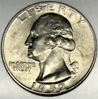1952 D Washington 90% Silver Quarter UNC Condition 25c US Coin - 4196