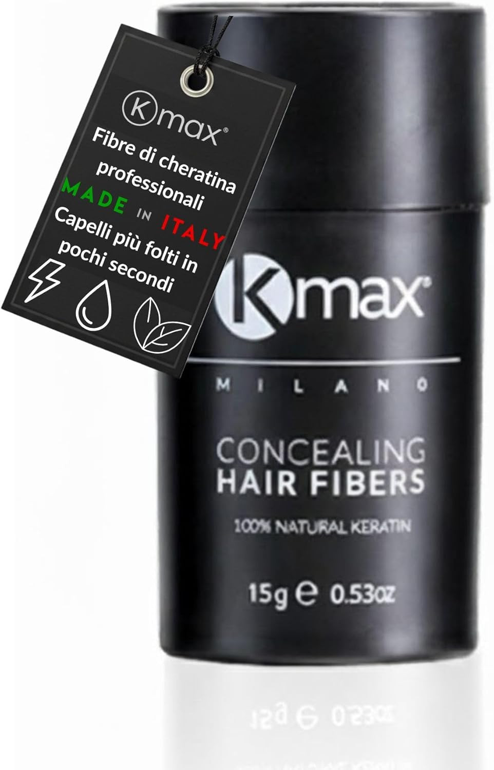 Fibre Cheratina per Capelli 15g - Polvere Ipoallergenica Volumizzante