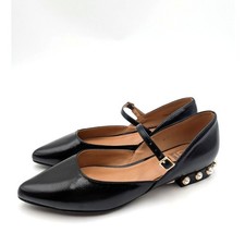 Dolce Vita Dapper-P Pointed Toe Slip-On Flat Women's Black Size US6.5 EU37