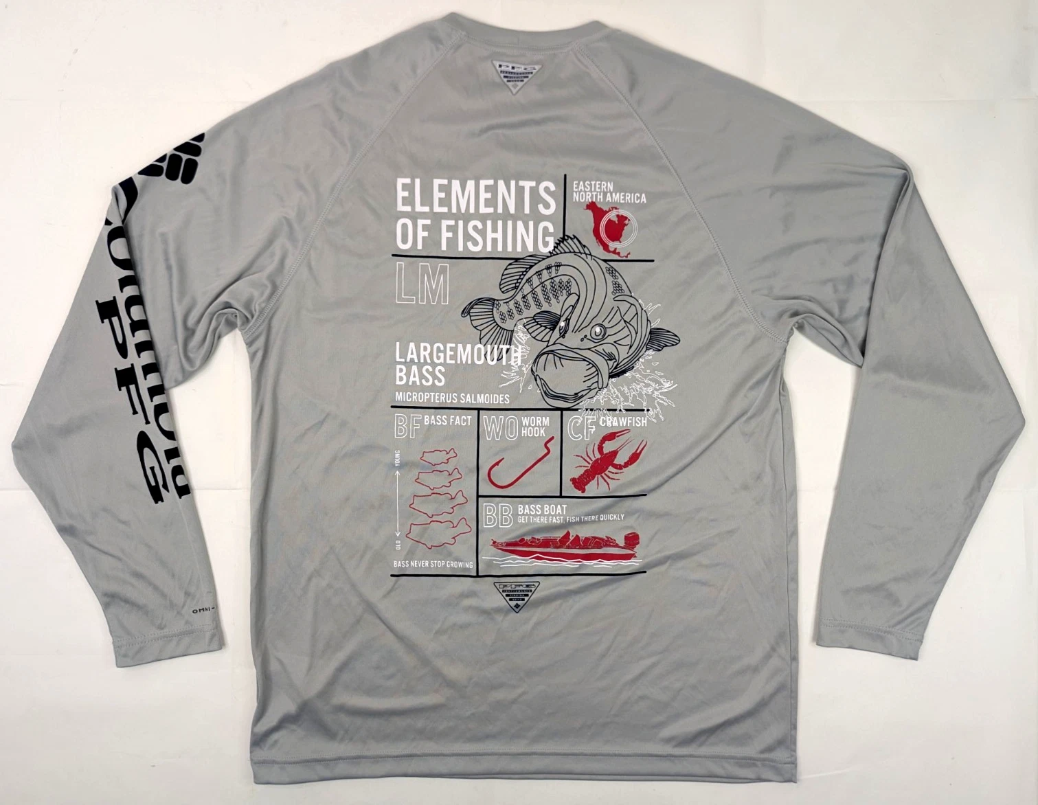 Columbia PFG Performance Wicking Fishing Shirt Men M, Largemouth Bass America
Opens in a new window
