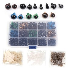 264Pcs Plastic Safety Eyes Tools With Washers Parts For Crafts Crochet Toy
