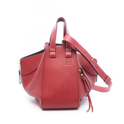Loewe Hammock Small Leather 2Way Bag Women Red One Size