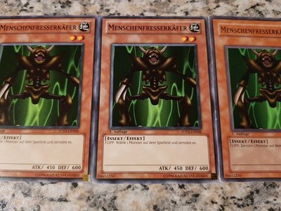 Yu-Gi-Oh!  3 × Menschenfresserkäfer Box 10