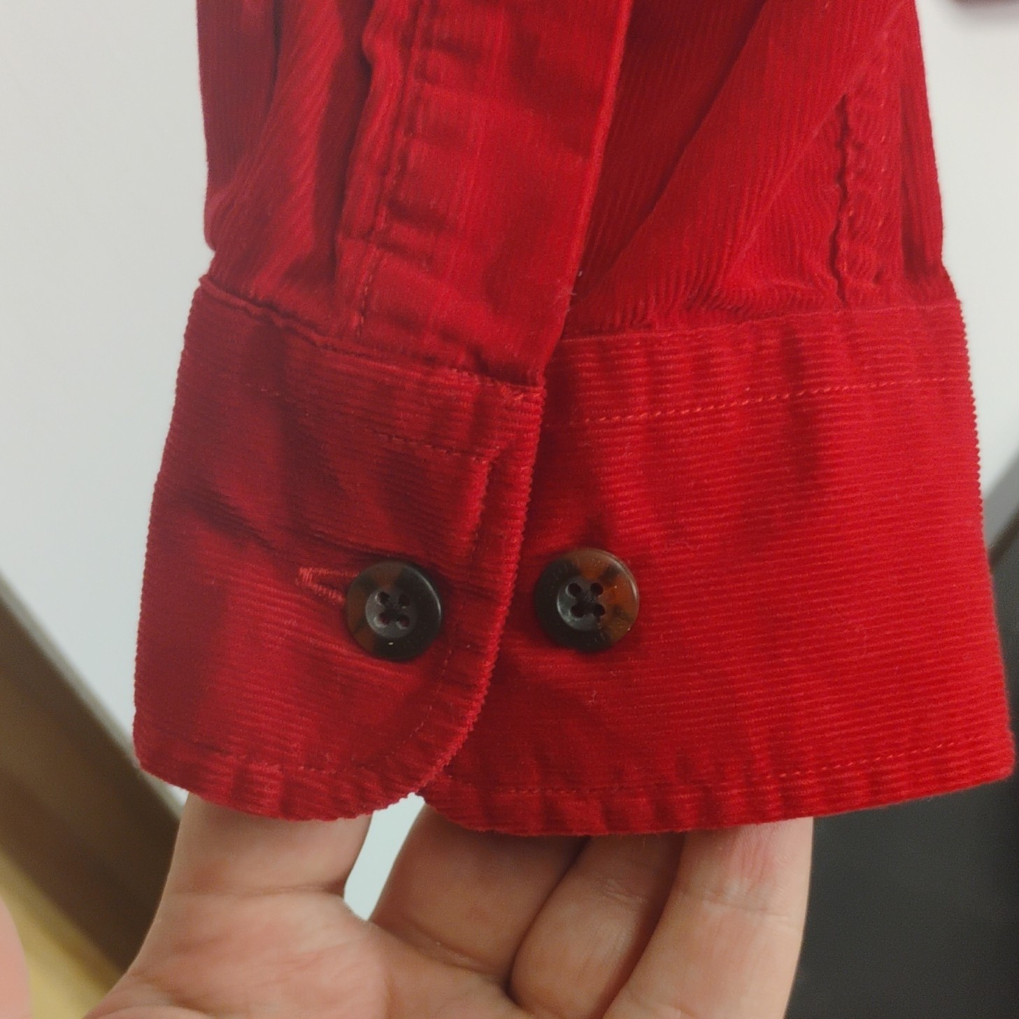 Pendleton Wayne Red Corduroy Button-Up Shirt XL L… - image 3