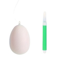 Plastic Easter Egg Art Kit for White Eggs 6cm and 8cm with 4 Painting Pens