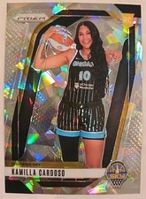 Kamilla Cardoso Rookie Card 2024 Panini Prizm WNBA Cracked Ice Image Variation T