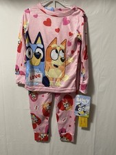 Bluey Love Pajama Set Of 2 Pcs Size 3T Long Sleeve And Pants New