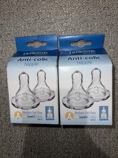 Anti-Colic Nipple, 6 Months , Medium-Fast Flow, 4 Pack