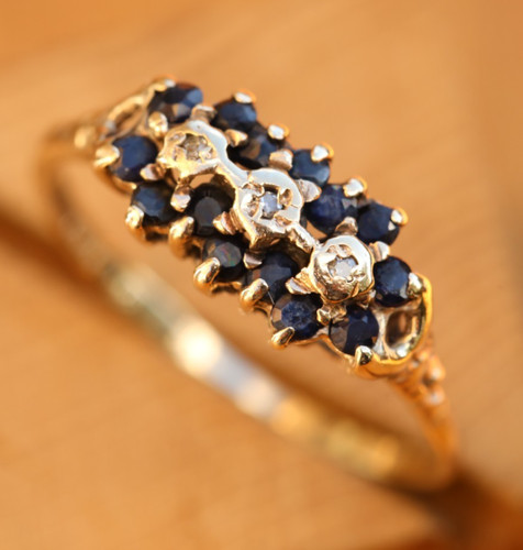 Sapphire & Diamond Ring