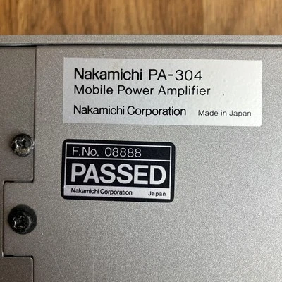 Nakamichi PA-304 Mobile Power Amplifier Main Unit Only Junk Item