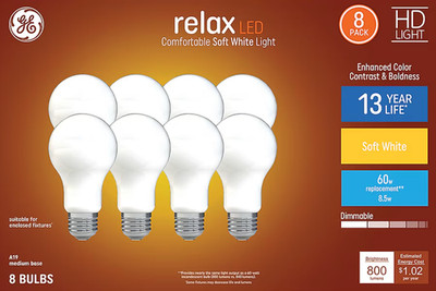 GE Relax A19 LED Light Bulbs Soft White   Build Your Own Bundle NEW STOCK