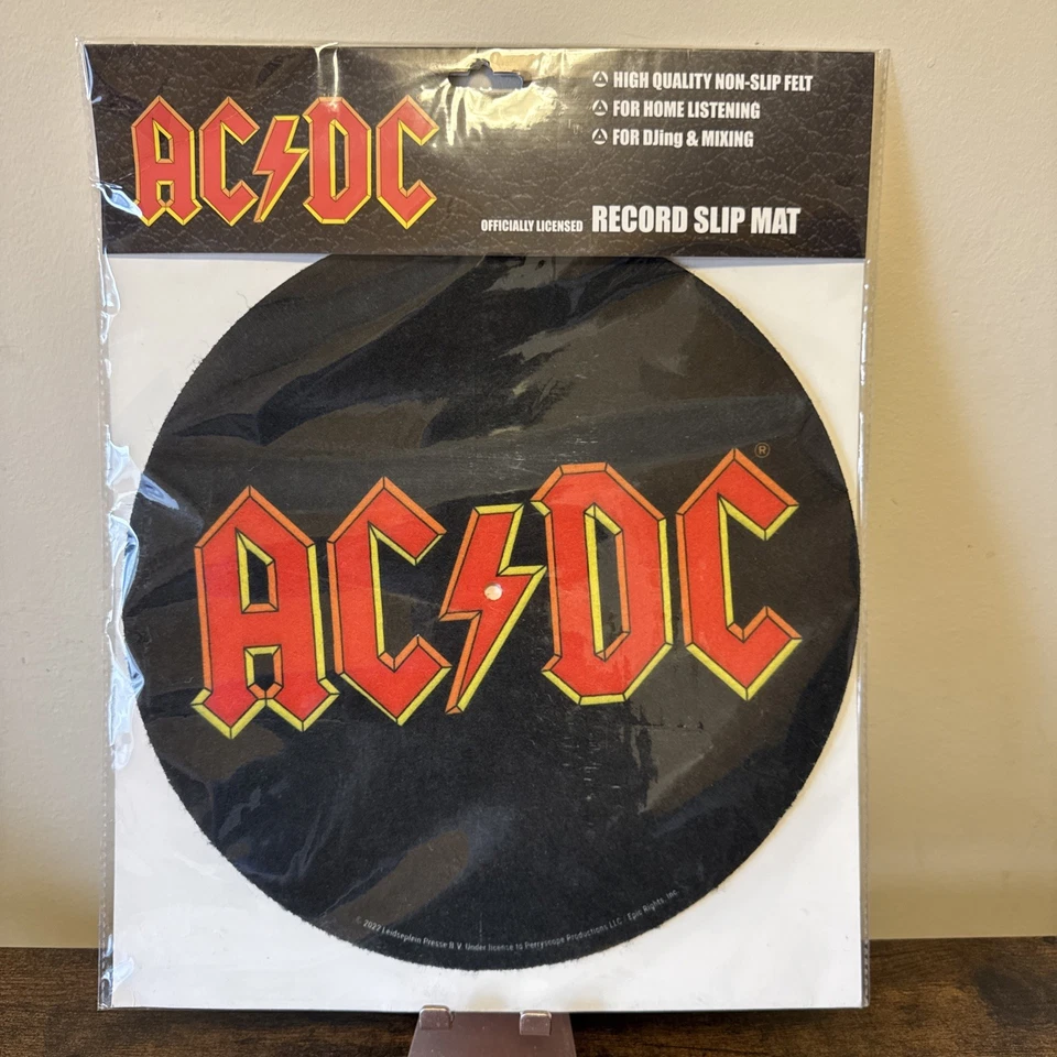 NEW AC / DC RECORD SLIPMAT SLIP MAT VINYL RECORDS ALBUMS FELT 12" - Image 2 of 4