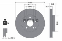 2X Pagid Bremsscheibe InnenbelüFtet Ø295Mm FüR Mercedes-Benz E-Klasse W211 S211