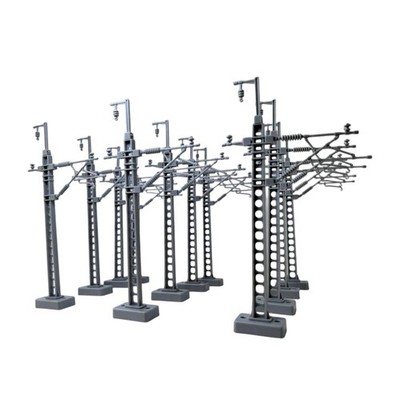 12Pcs Power Poles Models DIY Model Scenes Mini Versatile Miniature Models