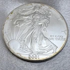 2001 1oz .999 fine silver American Silver Eagle ASE [c7]