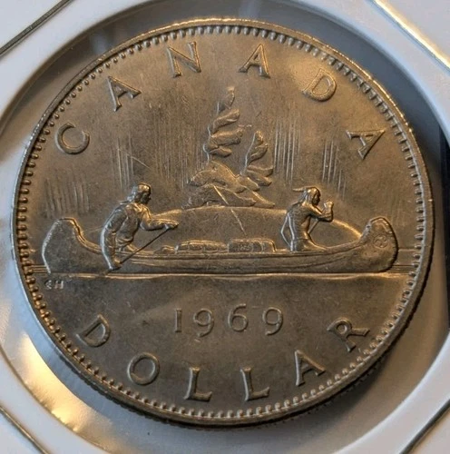 1969 Canada $1 one dollar coin