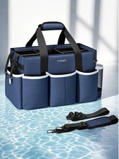 Wearable Cleaning Caddy Bag,Large Cleaning Supplies Organizer With 4 -ZengC