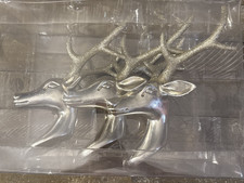 Hobby Lobby Christmas Large Deer Ornaments-1 Pack Of 3-Brand New-SHIPS N 24 HR
