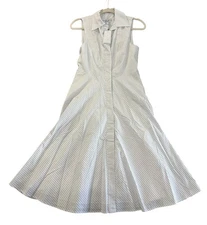 NEW Derek Lam 10 Crosby Women's Reena Sleeveless Shirt Dress White Size 0 NWT