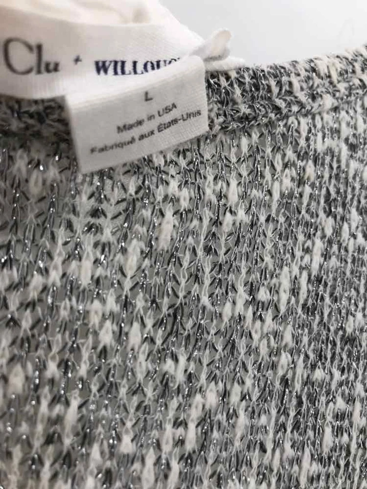 Pre-Owned Clu + Willoughby Grey Size Large Sweater - Image 3 of 3