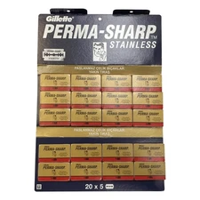 Perma-Sharp Super Double Edge Razor Blades, 20x5 pcs. (100 pcs.)