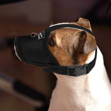 Dog Muzzle Mouth Cover Anti Bite -Barking Chewing Mesh Mask Small Large Pet Cat
