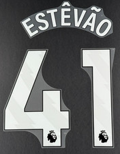 2025 2026 OFFICIAL CHELSEA ESTEVAO 41 WHITE HOME PLAYER SIZE NAMESET