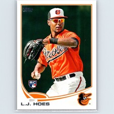 2013 Topps - L.J. Hoes #148 (RC) - Baltimore Orioles