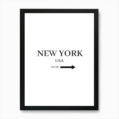 New York USAa 1 Kunstdruck gerahmt Wandbild Poster Leinwanddruck Bild
