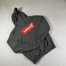 Levi's Youth Pullover Hoodie Large Textured Logo Boys Large Fleece Pull Over