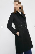 warehouse trench coat Black Uk 12