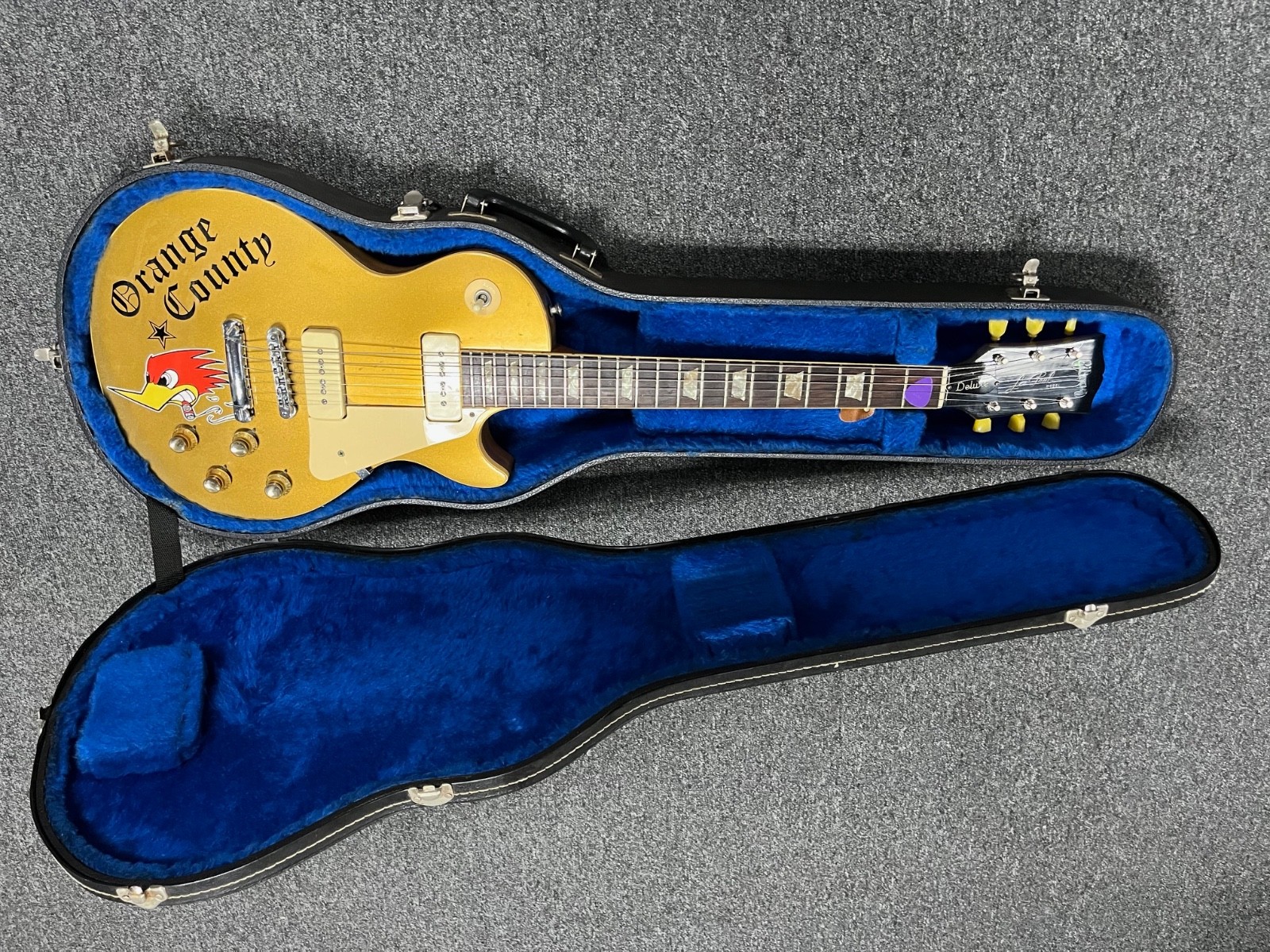 1970s Gibson Les Paul Case Blue Lined Case Only