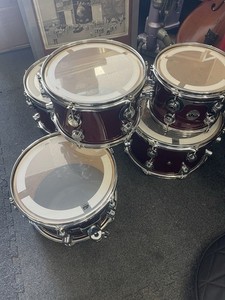 Super Rare DW Collector's Series Red Sparkle 5 pc From Famous Drums Collection