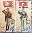 1996 12” GI JOEs WWII Series-Army General /Navy Admiral Figures / MIB / Set Of 2