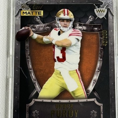Brock Purdy 2022 Wild Card MATTE Weekend Warrior Numbered /200