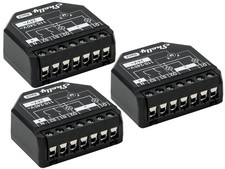 Shelly Plus 2PM Gen3 - 3 Pezzi | Interruttore Relè Smart 2 Canali | Ripetitore Wi-Fi