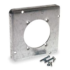 Raco 888 Box Cover, Old Work Box Type, 2 Gang, Galvanized Steel, Single