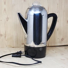 Hamilton Beach Stainless Steel Percolator 12 Cup Model 40622R Vintage TESTED