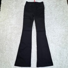 Spanx Pull On Stretch Flare Jeans Black Womens XS