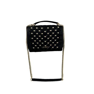 Love Moschino Heart Studs Vegan Leather Quilted Shoulder Bag  display picture 3