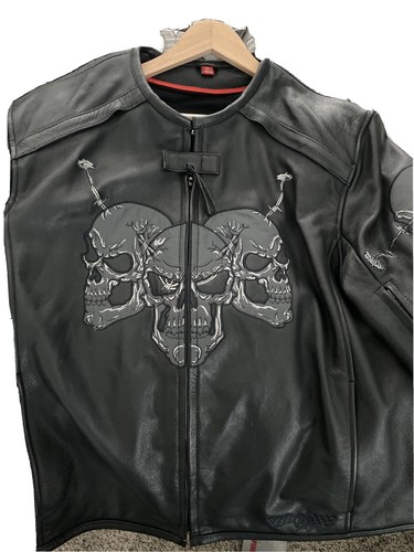 First Racing Motorcycle Leather Jacket 