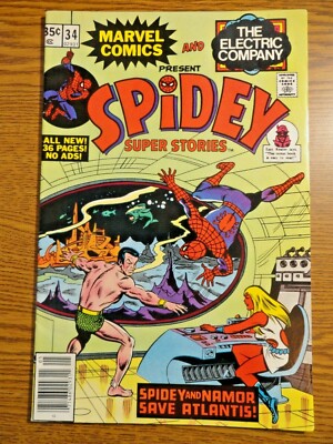 Spidey Super Geschichten #34 Spider-Man & Electric Company Sub-Mariner 1st Pr