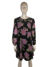 calvin klein floral burnout velvet shift dress