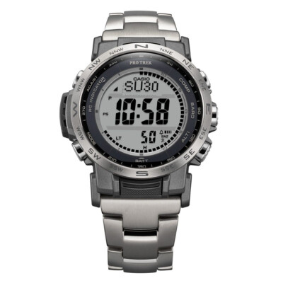 CASIO PRO TREK PRW-35TLD-7JF Climber Luminous Dial Solar Titanium