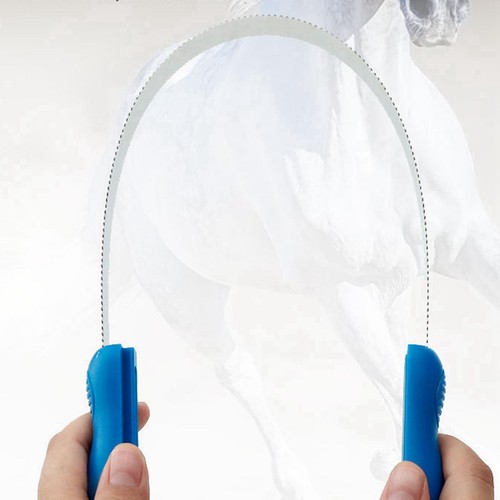 Rouge Cheval équestre Étrille Clean Brosse de massage Toilettage Accessoires, violet
