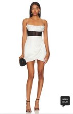 Nookie Emelie Mini White Short Formal Party L NWT $299