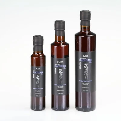 Black Cumin (Black seed) oil - (Nigella Sativa) - cold pressed - Premium-Purillo